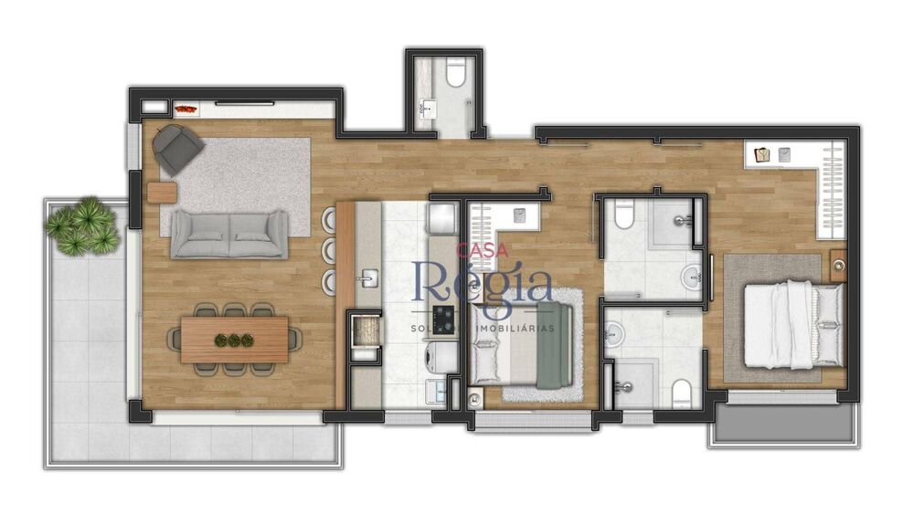 Apartamento, 2 quartos, 112 m² - Foto 2
