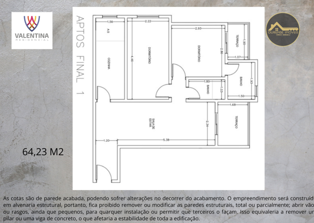 Apartamento à venda com 2 quartos, 64m² - Foto 5
