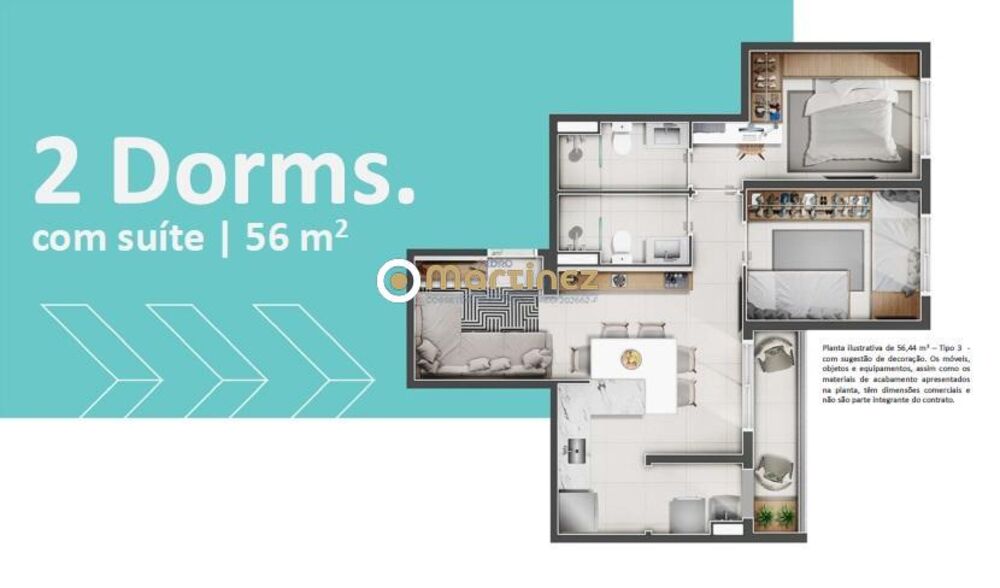 Apartamento, 2 quartos, 56 m² - Foto 15