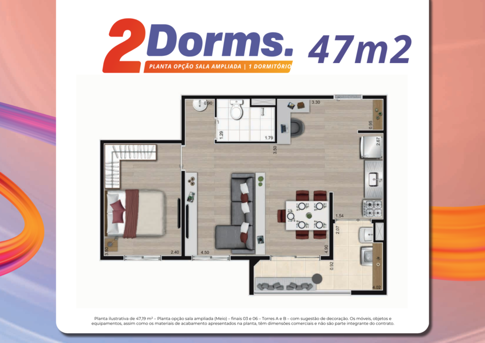 Apartamento, 2 quartos, 47 m² - Foto 23