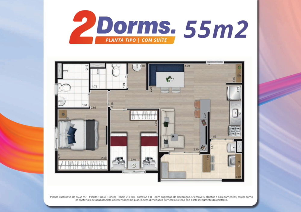 Apartamento, 2 quartos, 47 m² - Foto 24