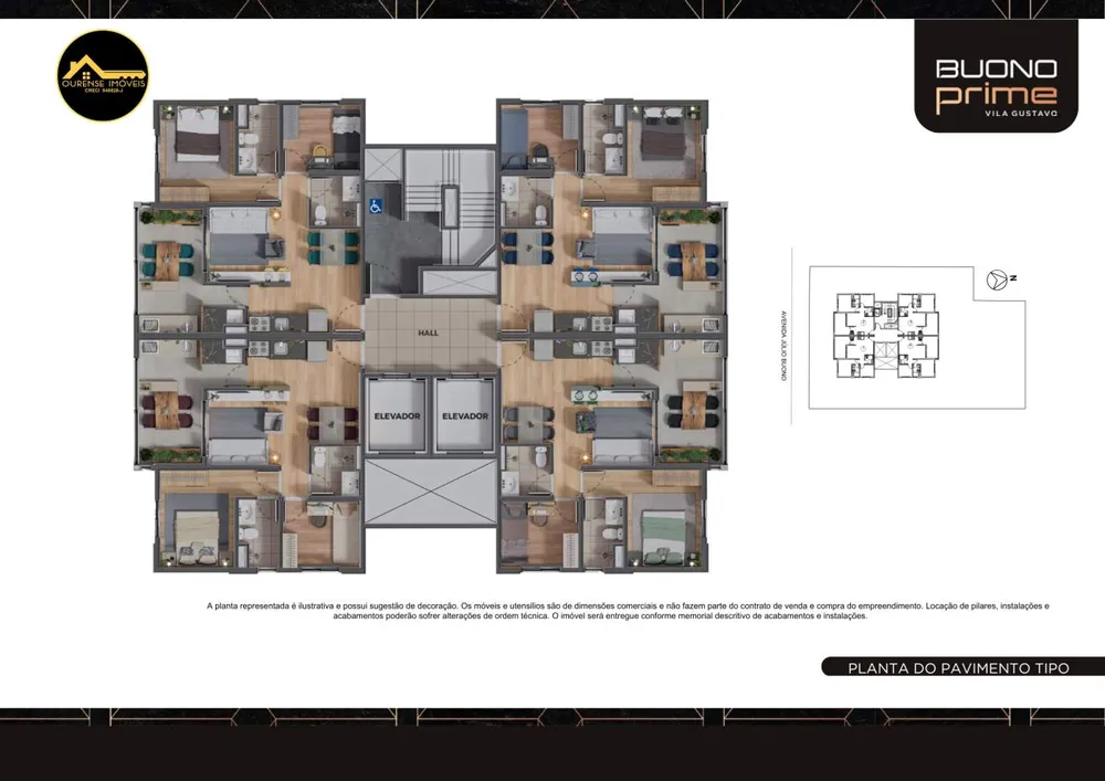 Apartamento, 2 quartos, 54 m² - Foto 1