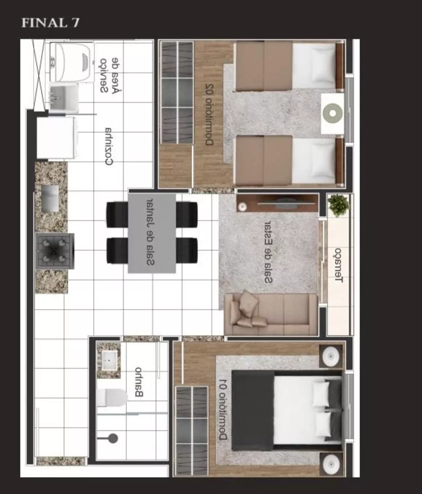 Apartamento, 2 quartos - Foto 11