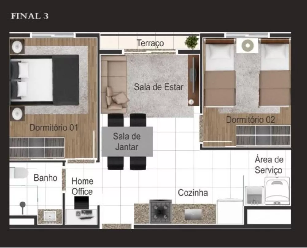 Apartamento, 2 quartos - Foto 5