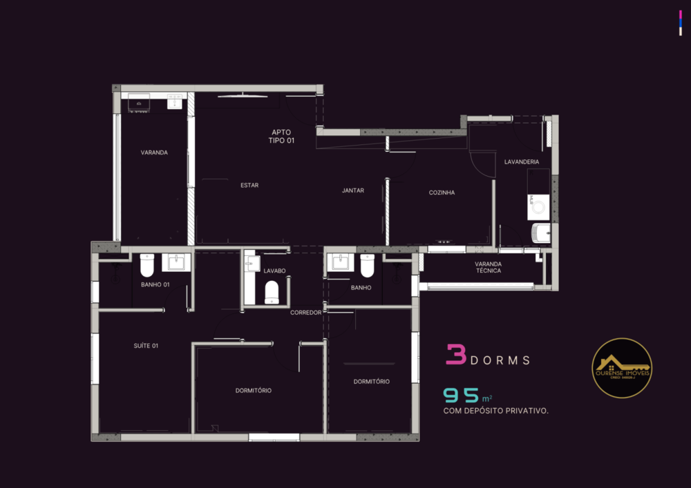 Apartamento, 3 quartos, 95 m² - Foto 5