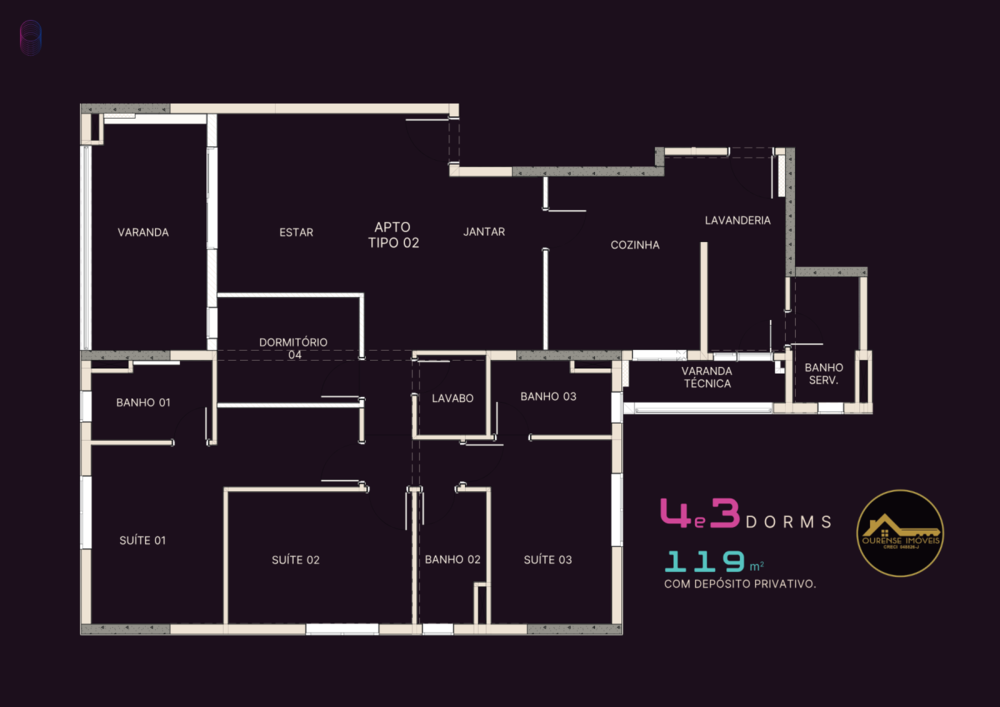 Apartamento, 3 quartos, 95 m² - Foto 30