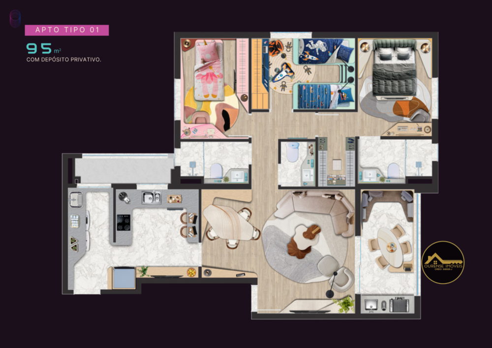 Apartamento, 3 quartos, 95 m² - Foto 23