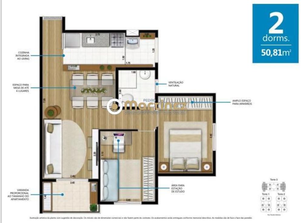 Apartamento à venda com 2 quartos, 55m² - Foto 10
