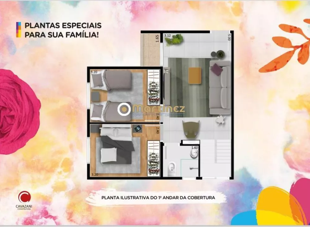 Apartamento, 2 quartos, 50 m² - Foto 1