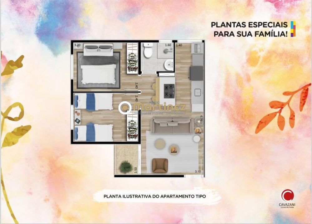 Apartamento, 2 quartos, 50 m² - Foto 7