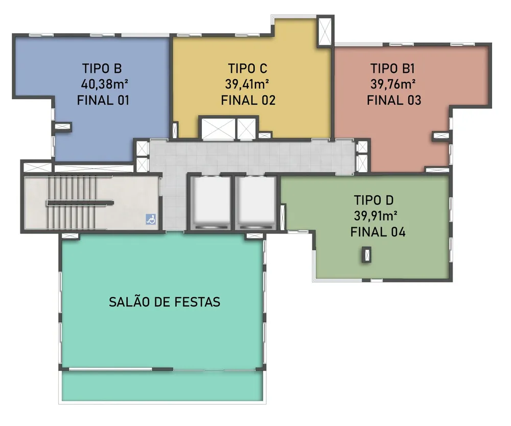 Apartamento, 2 quartos, 39 m² - Foto 4