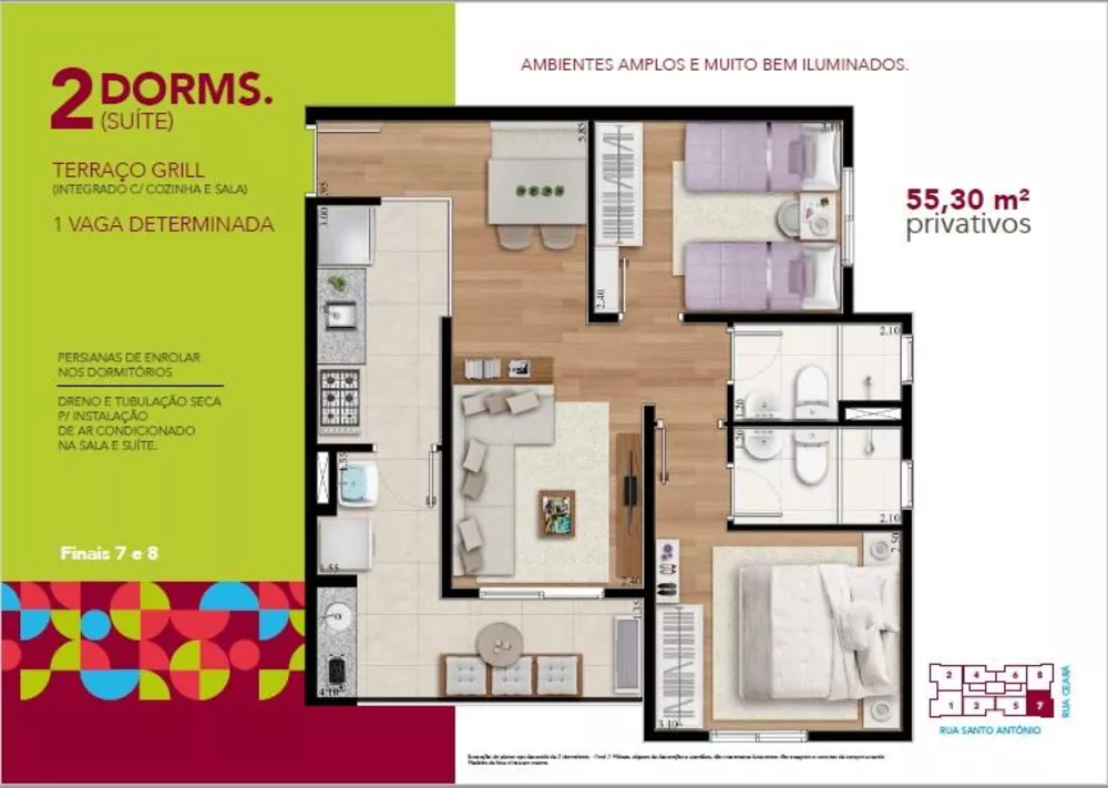 Apartamento, 2 quartos, 45 m² - Foto 5