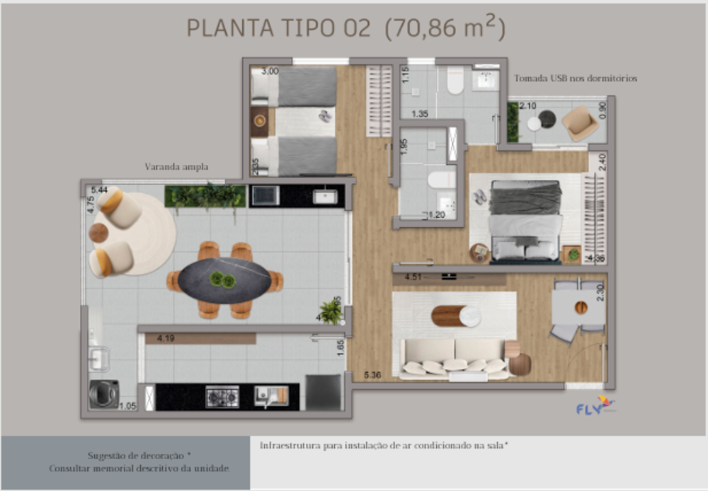 Apartamento, 2 quartos, 71 m² - Foto 10