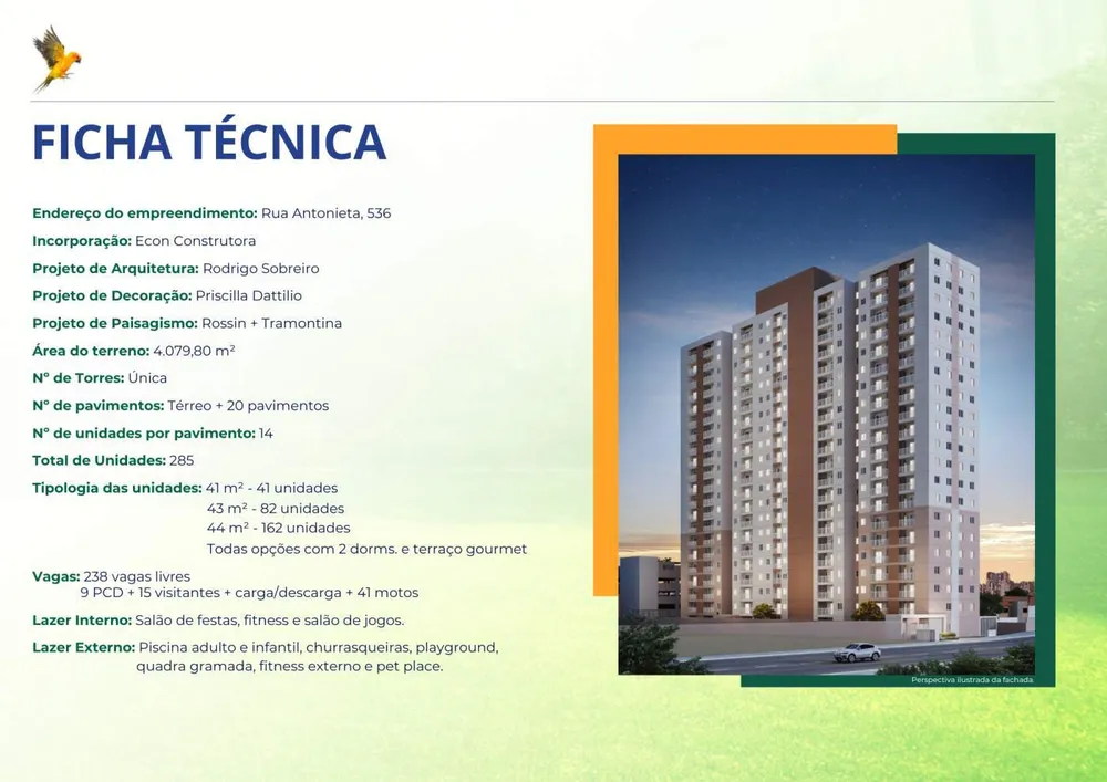 Apartamento, 2 quartos, 44 m² - Foto 2