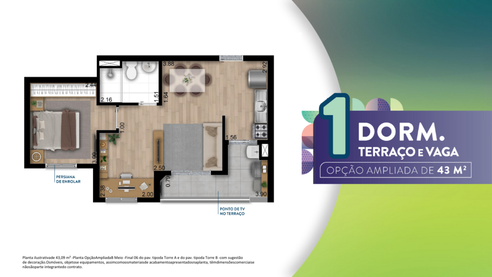 Apartamento à venda com 2 quartos, 42m² - Foto 20