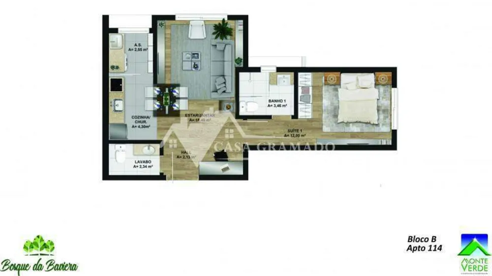 Apartamento, 1 quarto, 77 m² - Foto 13