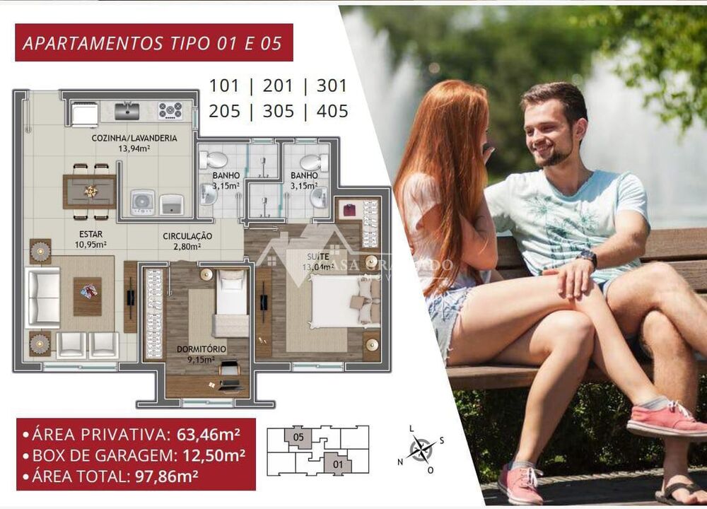 Apartamento, 2 quartos, 63 m² - Foto 10