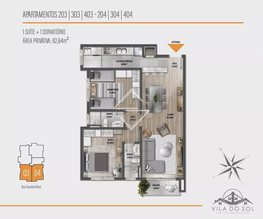 Apartamento, 2 quartos, 92 m² - Foto 13