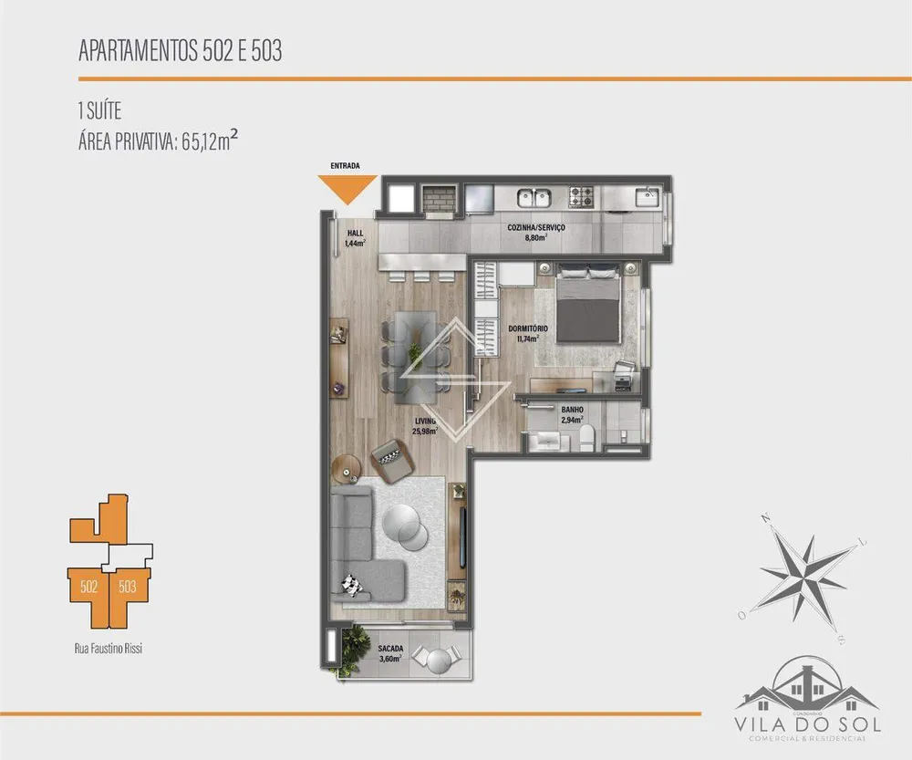 Apartamento, 1 quarto, 65 m² - Foto 9