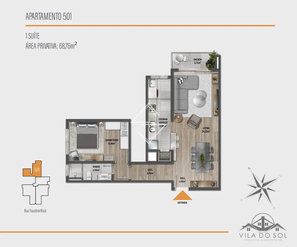 Apartamento, 1 quarto, 65 m² - Foto 10