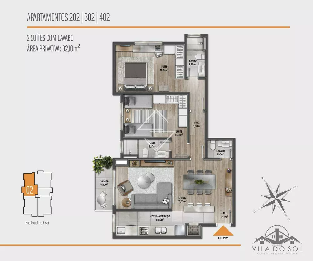 Apartamento, 1 quarto, 65 m² - Foto 1