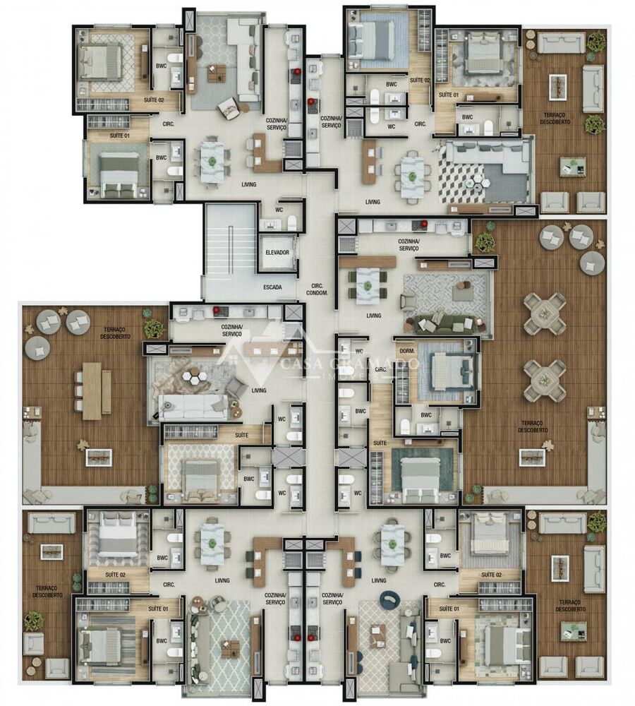 Apartamento, 2 quartos, 80 m² - Foto 1