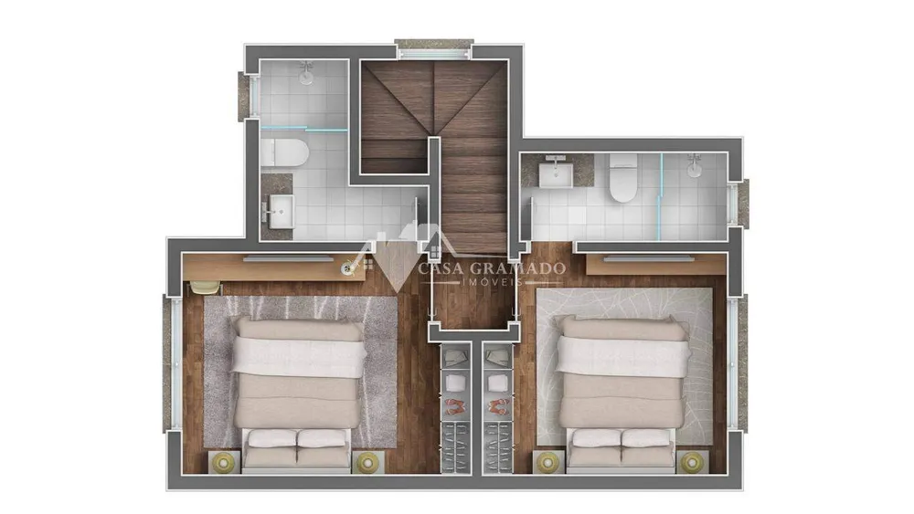 Casa, 2 quartos, 79 m² - Foto 12