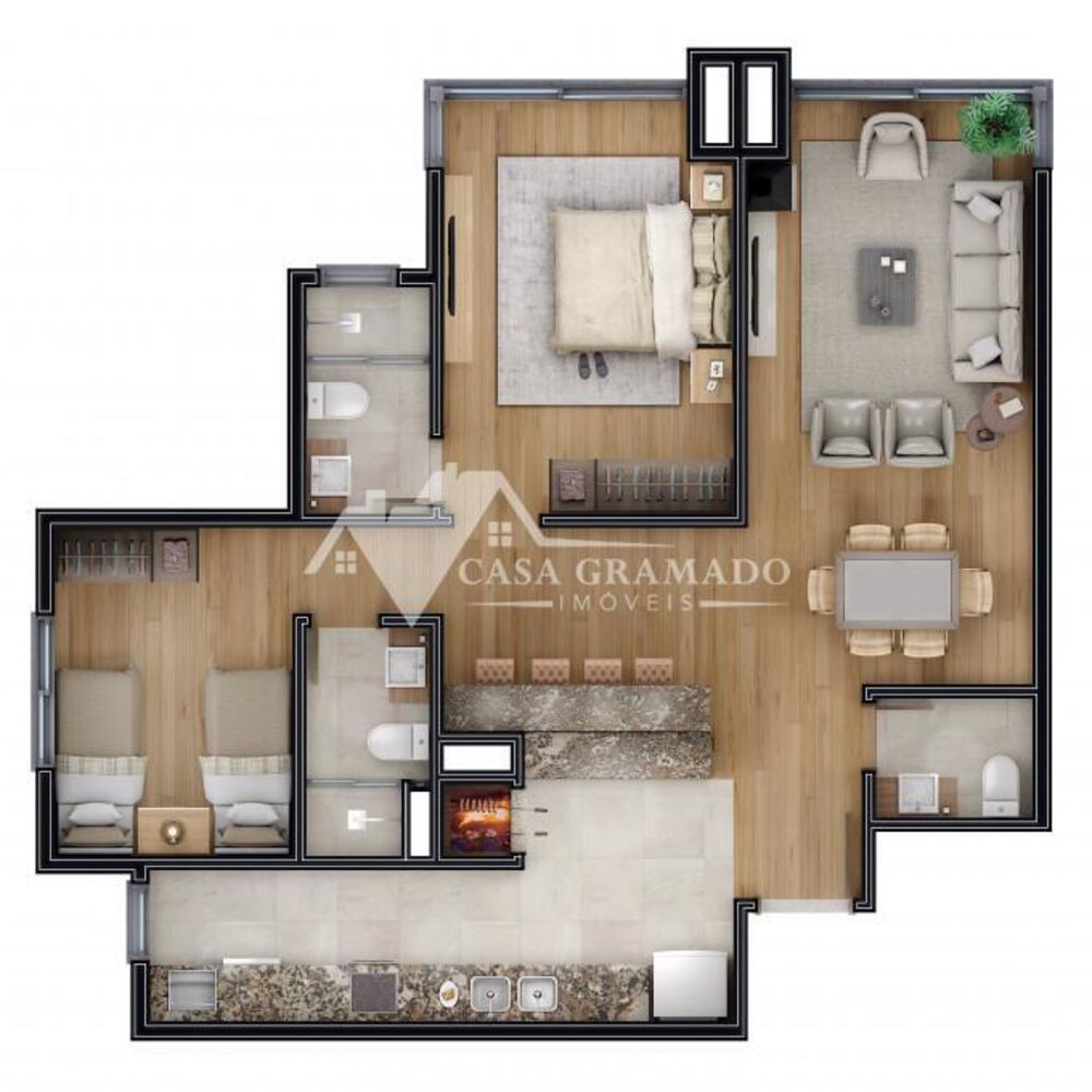 Apartamento, 2 quartos, 85 m² - Foto 4