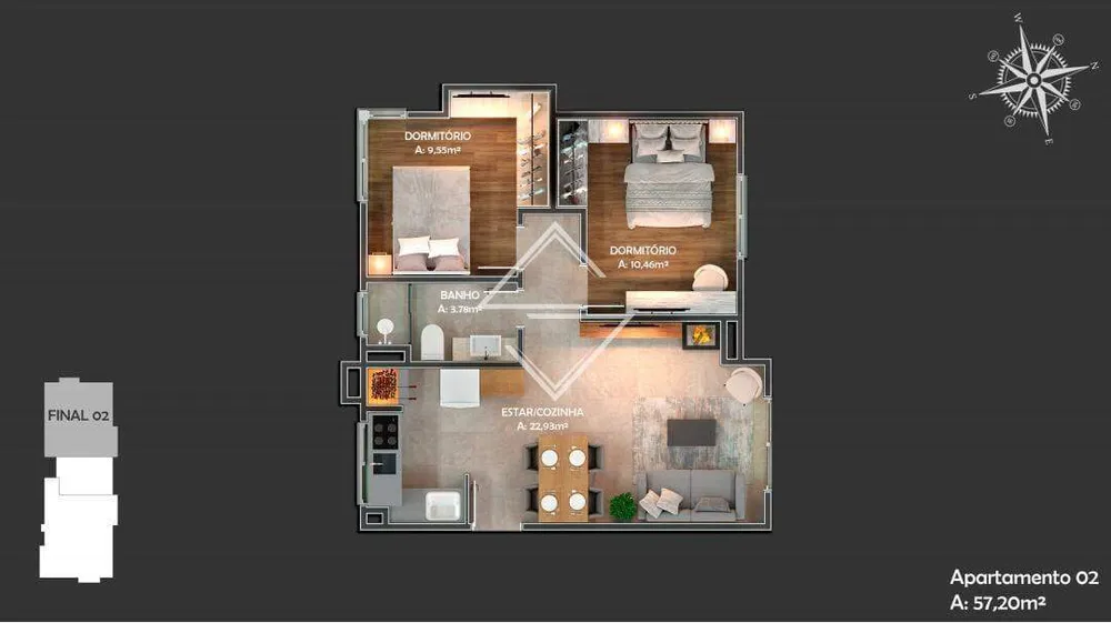 Apartamento, 2 quartos, 67 m² - Foto 29