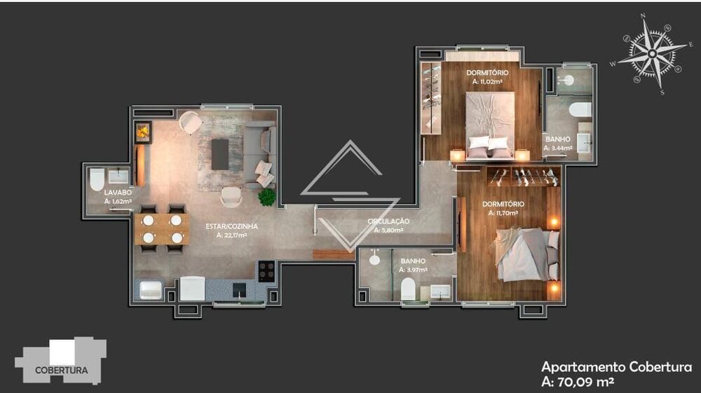 Apartamento, 2 quartos, 67 m² - Foto 14