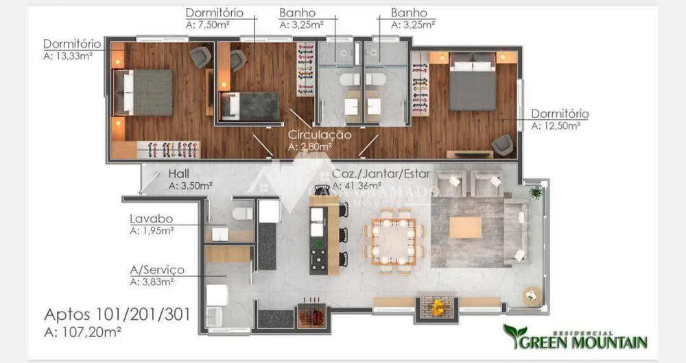Apartamento, 3 quartos, 107 m² - Foto 17