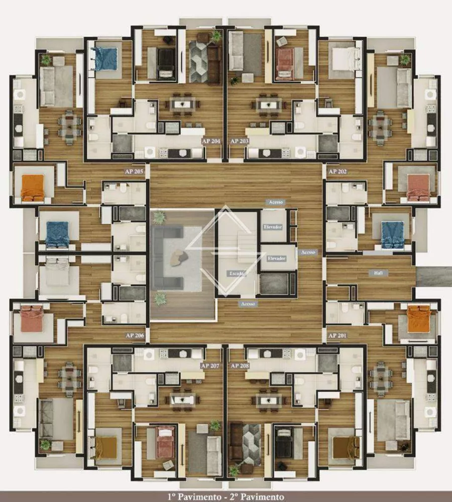 Apartamento, 2 quartos, 80 m² - Foto 1