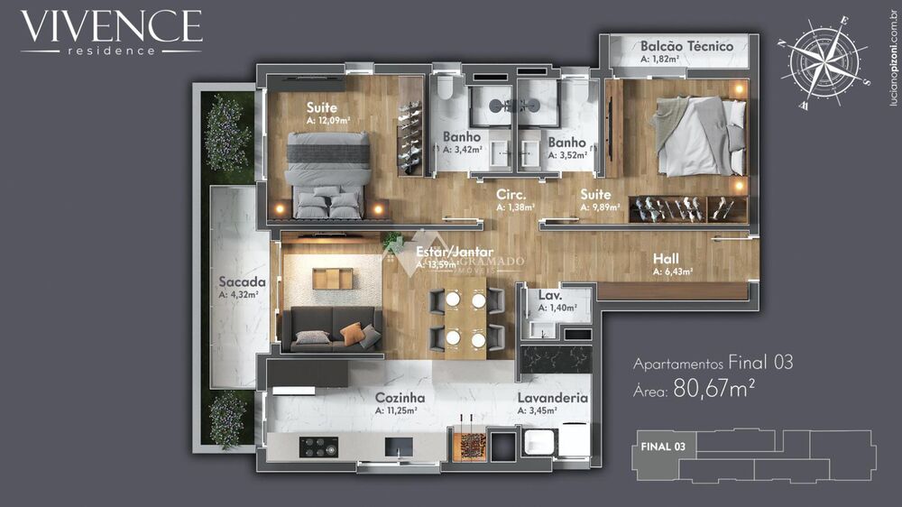 Apartamento, 1 quarto, 49 m² - Foto 17