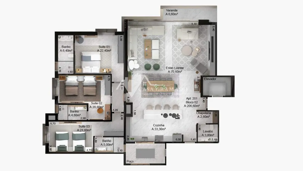 Apartamento, 3 quartos, 119 m² - Foto 16