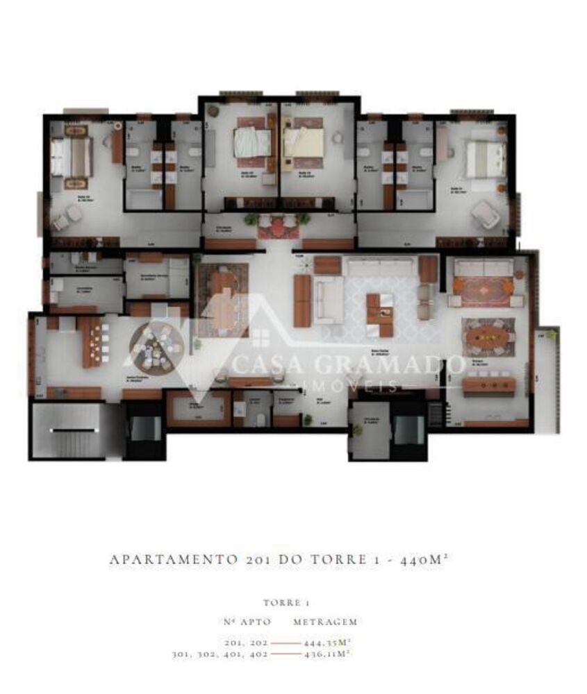 Apartamento, 4 quartos, 444 m² - Foto 2