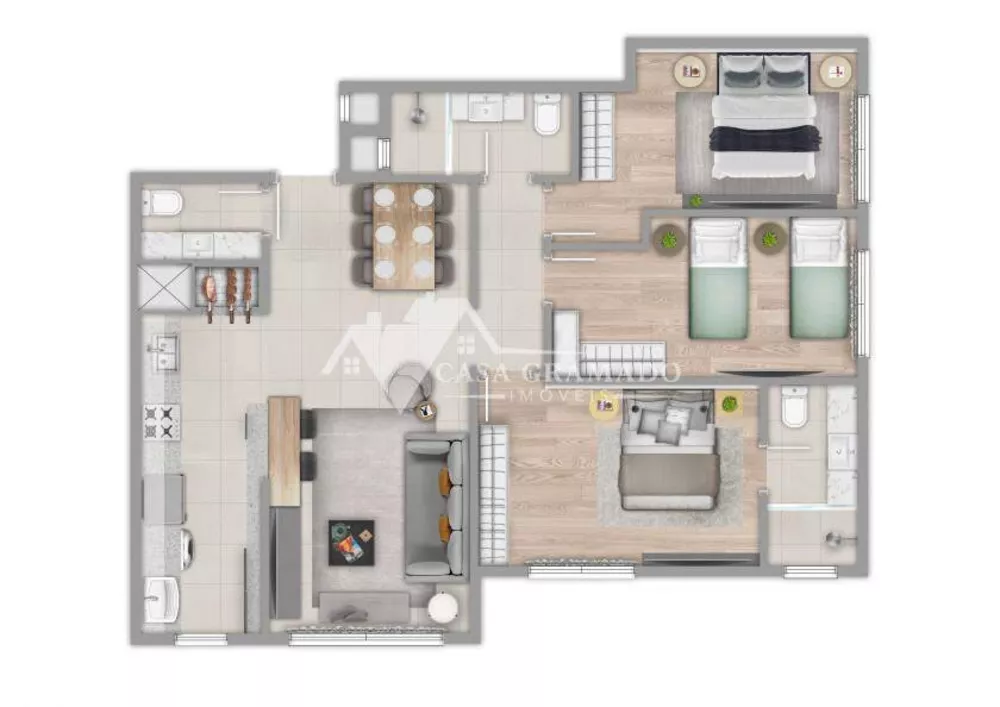 Apartamento, 3 quartos, 95 m² - Foto 1