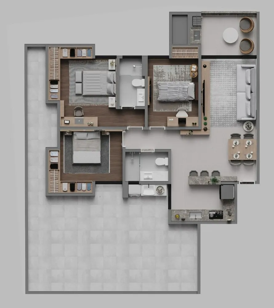 Apartamento, 3 quartos, 140 m² - Foto 2