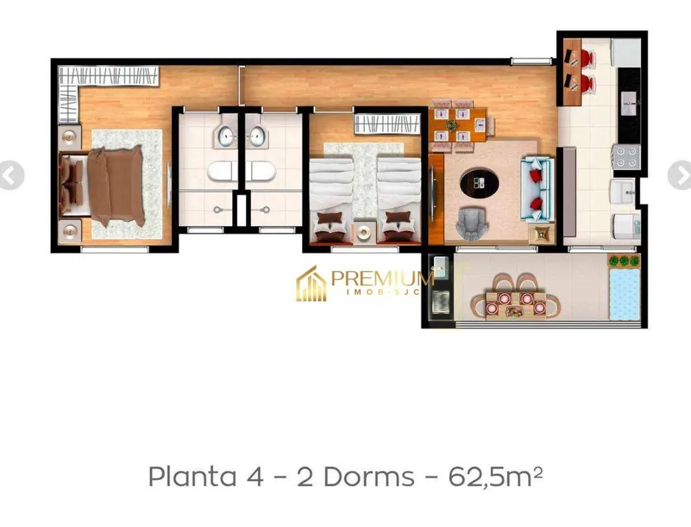 Apartamento, 2 quartos, 65 m² - Foto 14