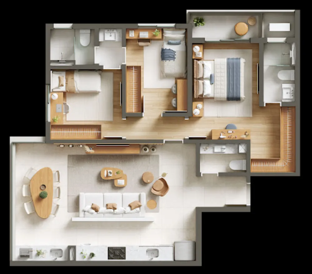 Apartamento, 3 quartos, 90 m² - Foto 8