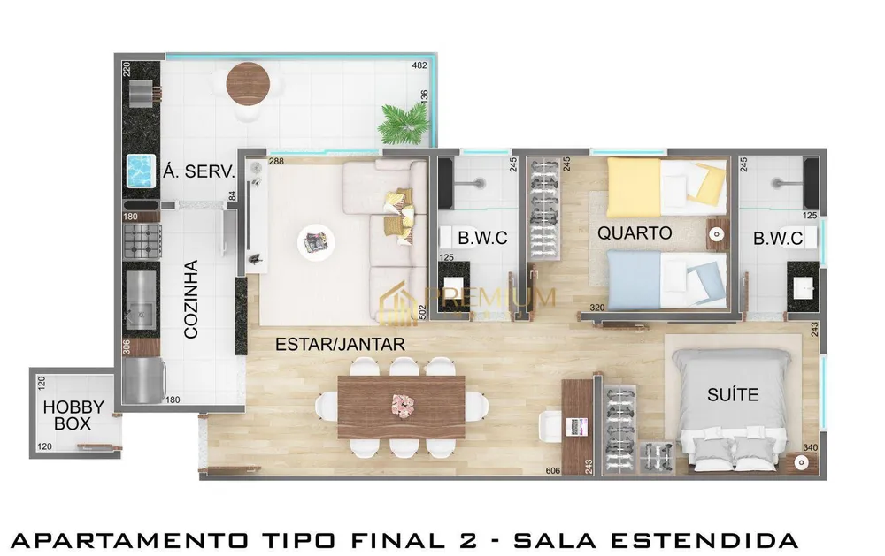 Apartamento, 2 quartos, 66 m² - Foto 5