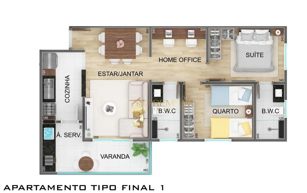 Apartamento, 2 quartos, 66 m² - Foto 6