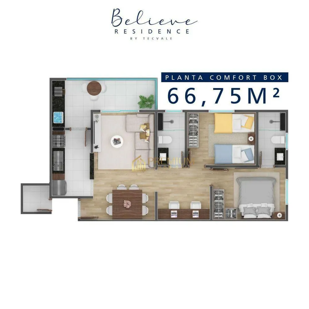 Apartamento, 2 quartos, 66 m² - Foto 9