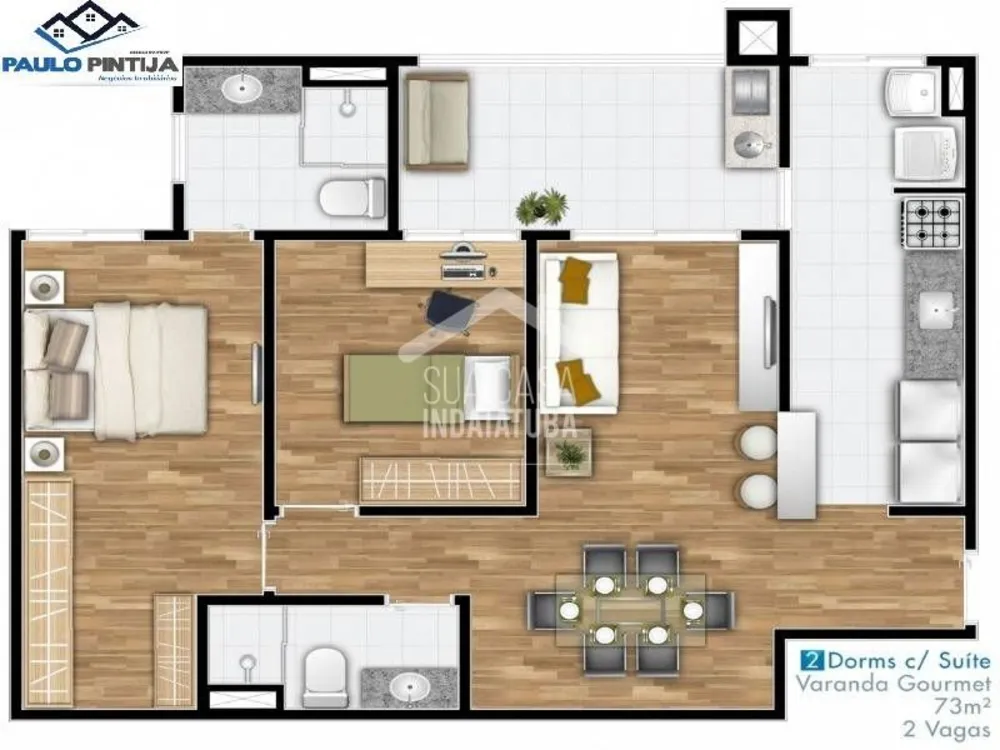 Apartamento, 2 quartos, 92 m² - Foto 9