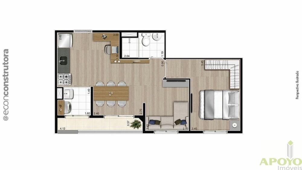 Apartamento, 2 quartos, 40 m² - Foto 5
