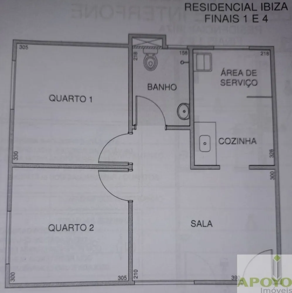 Apartamento, 2 quartos, 44 m² - Foto 1