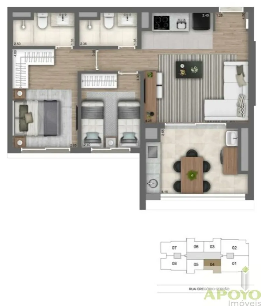 Apartamento, 2 quartos, 65 m² - Foto 15