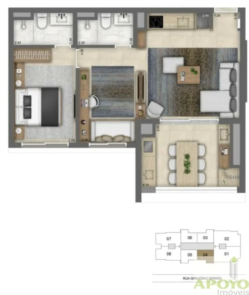 Apartamento, 2 quartos, 65 m² - Foto 11