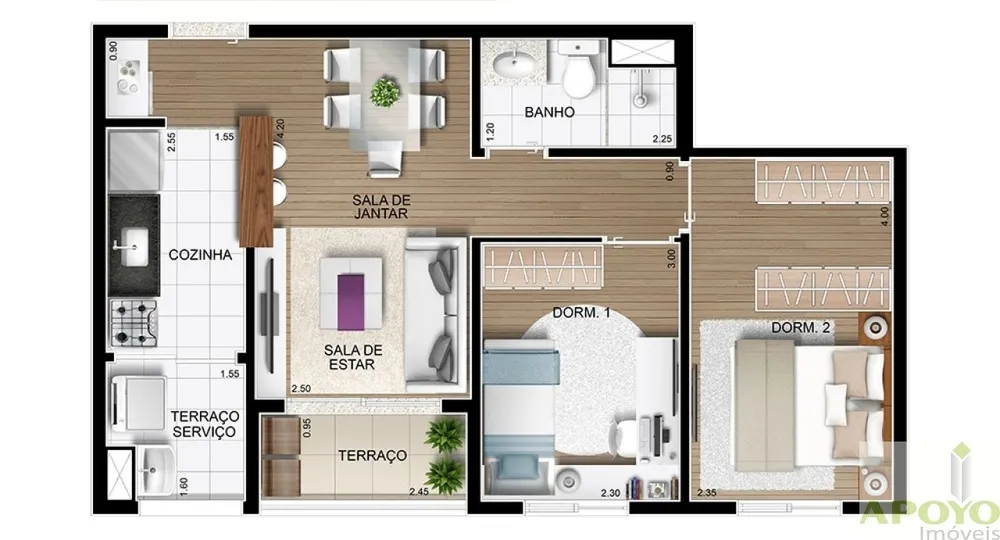 Apartamento, 2 quartos, 68 m² - Foto 17