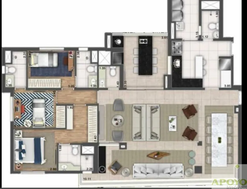 Apartamento, 4 quartos, 147 m² - Foto 29