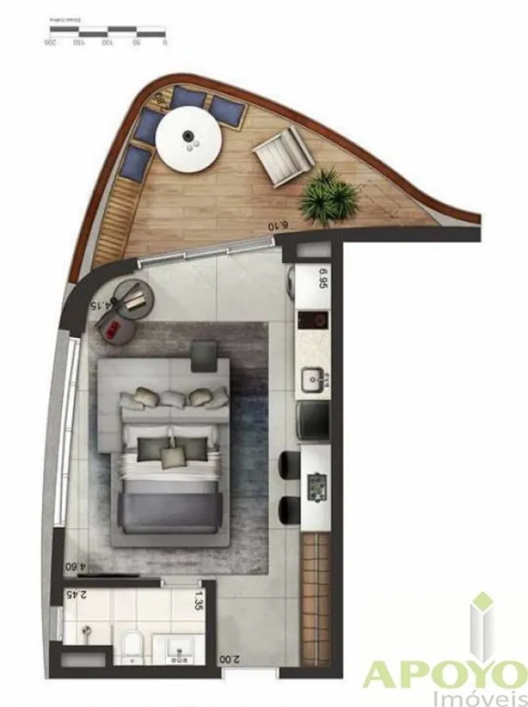 Apartamento, 1 quarto, 46 m² - Foto 10